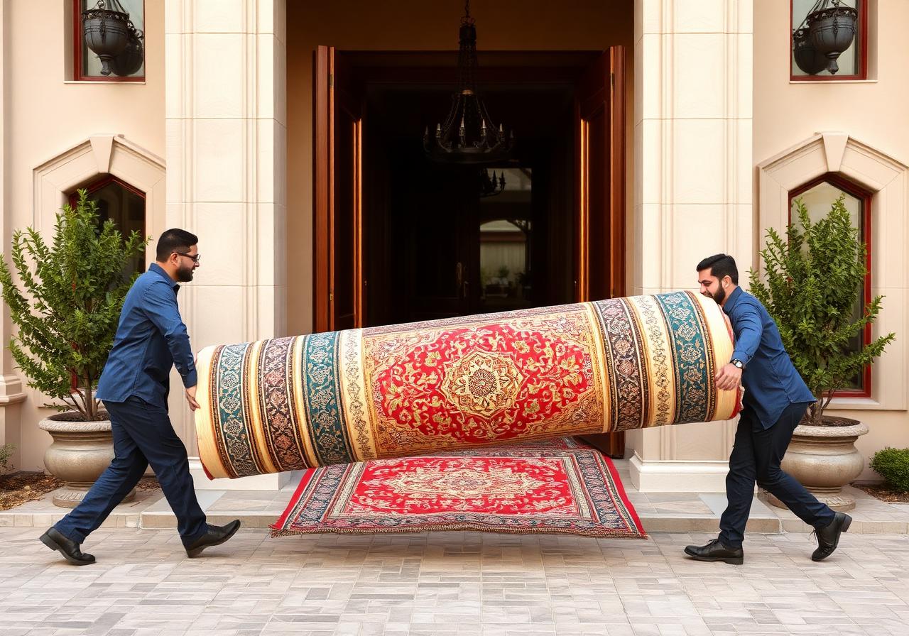 نقل سجاد كبير من فيلا